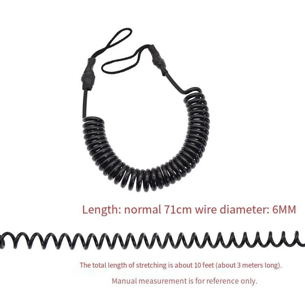 Diving Wrist Strap with 10 Feet Stretchable Spring Rope for Scuba Safety