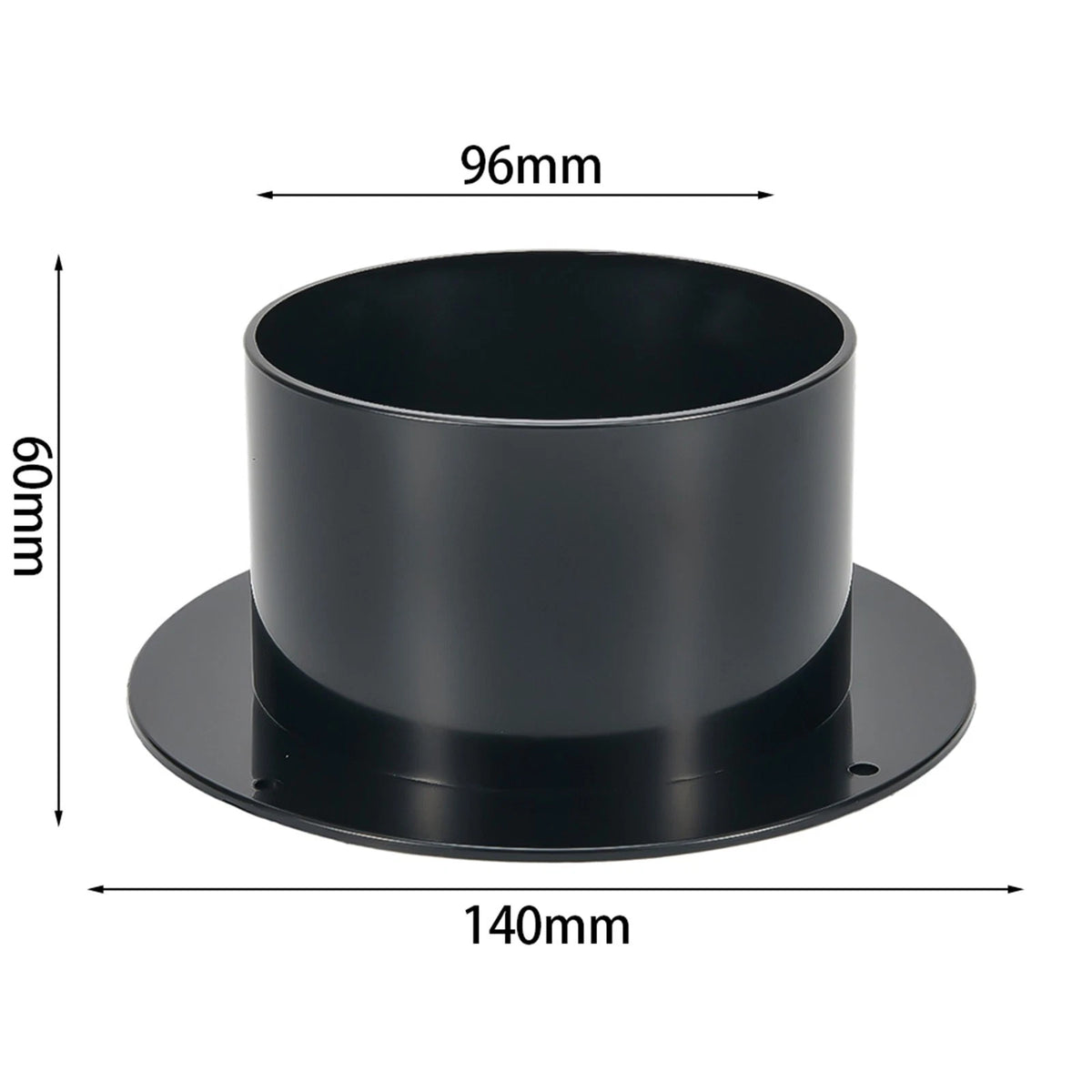 Straight Pipe Flange Connector for 100mm, 125mm, 150mm