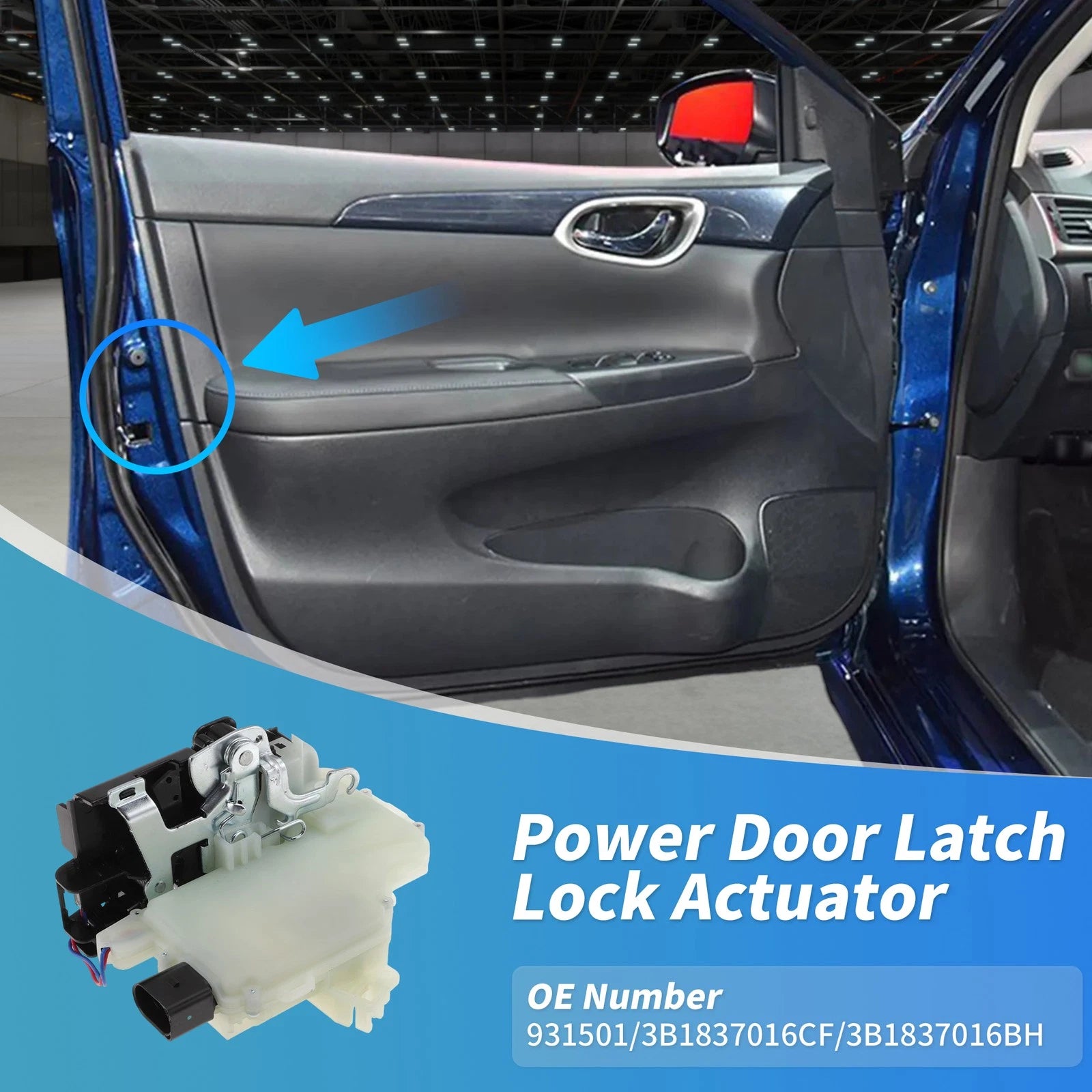 Front Right Power Door Lock Actuator Replacement for Volkswagen Beetle (1999–2010)