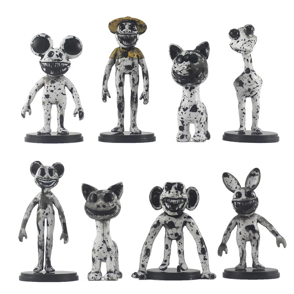 8Pcs Action Figures for Game Fans (Horror Party Decor)