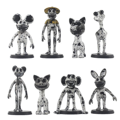 8Pcs Action Figures for Game Fans (Horror Party Decor)