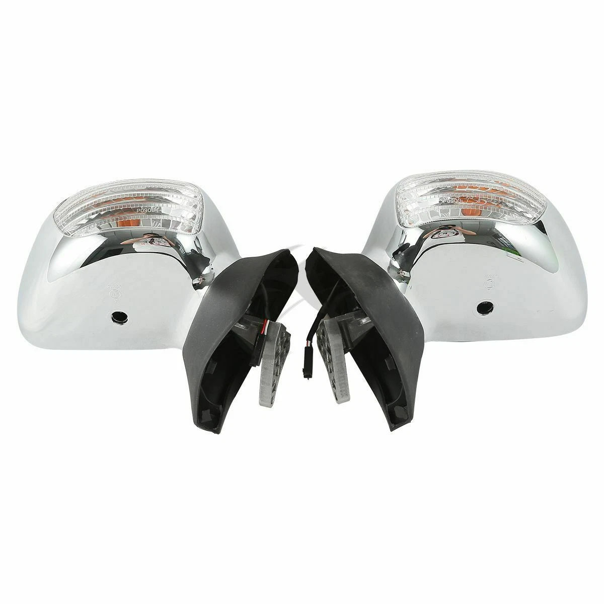 Clear Lens Chrome Rear View Mirrors for Honda Goldwing GL 1800 (2001–2017)
