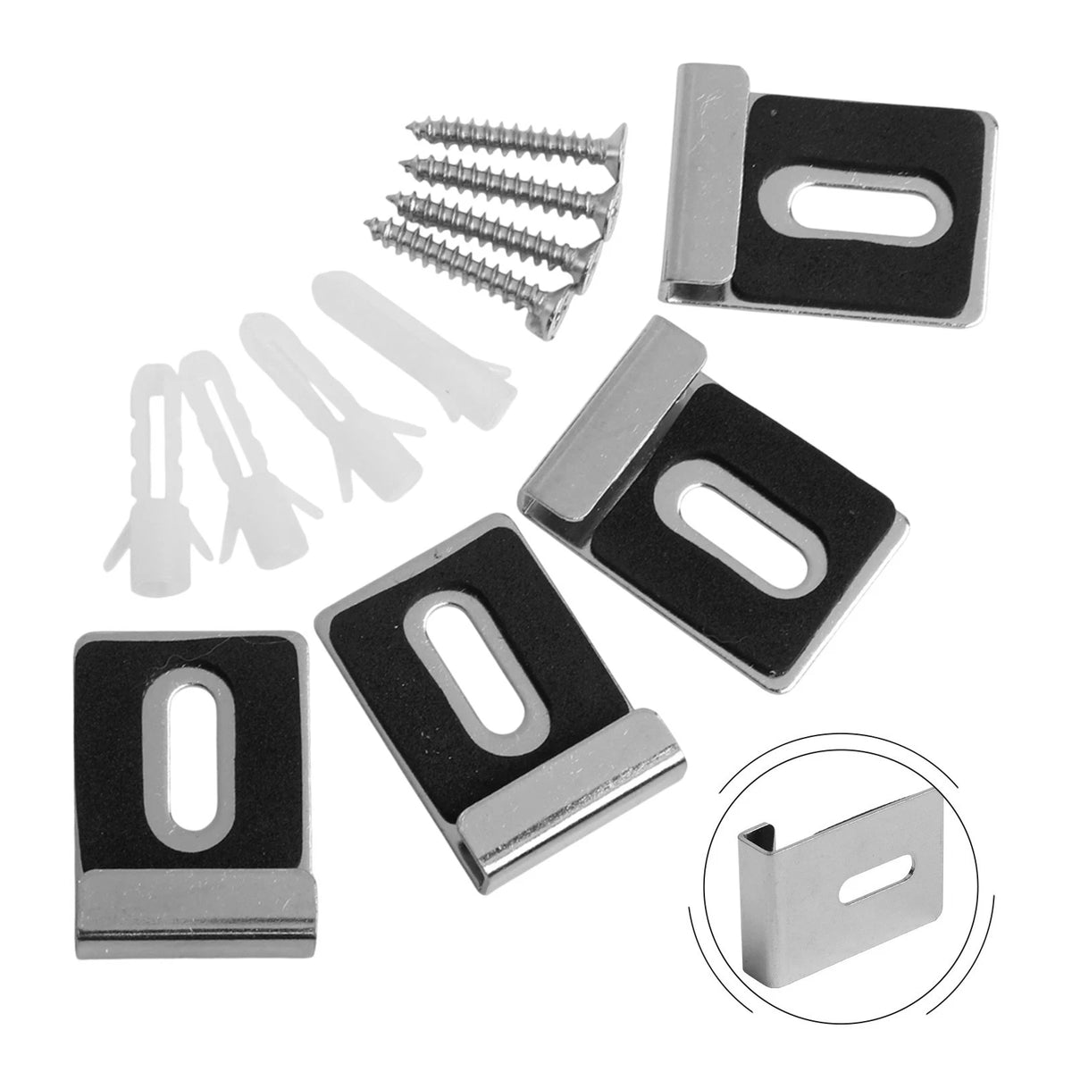 Set of 4 Mirror Support Clips for Automotive Applications