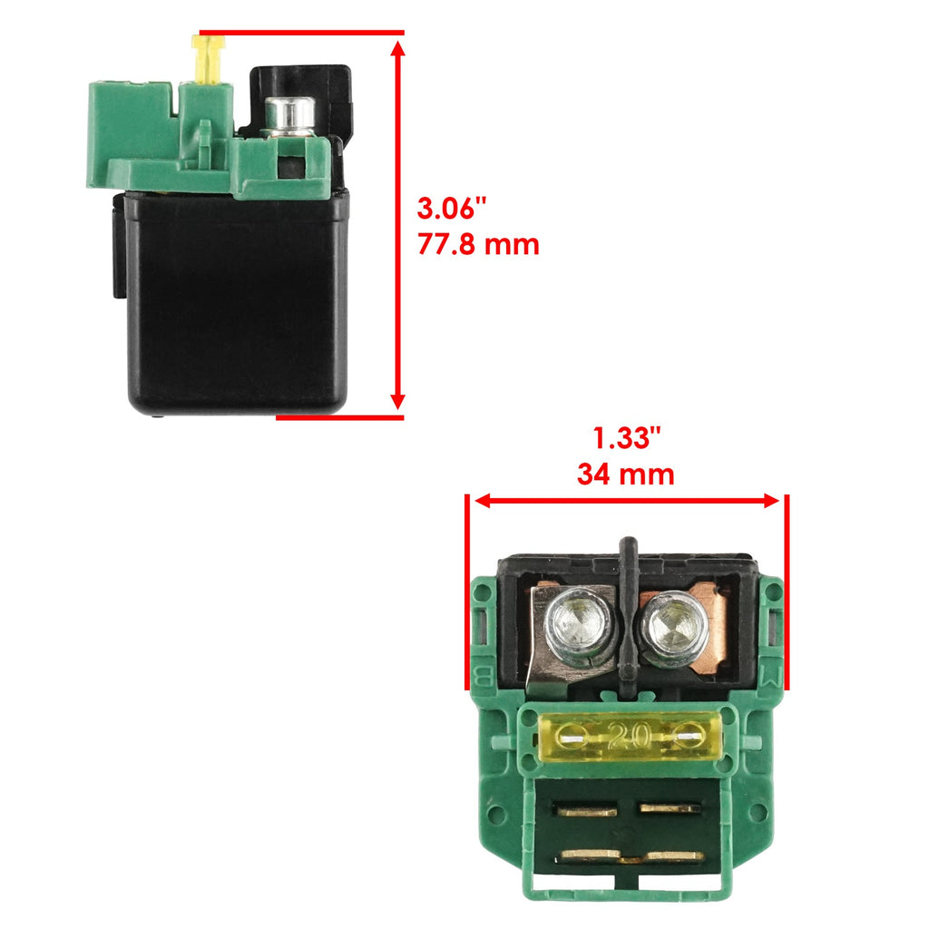 Starter Motor Replacement with Relay Solenoid for Honda Helix 250 (1986–2007)