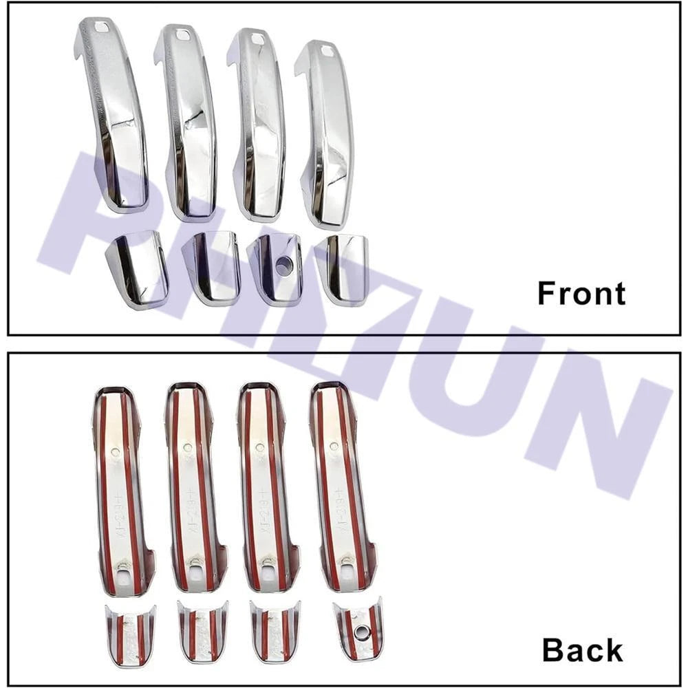 Set of 4 Chrome ABS Door Handle Covers for Chevy Silverado 1500 (2020–2021)