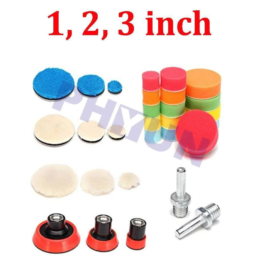 29Pcs Buffing Polishing Pad Kit M14 Thread for Automotive Use