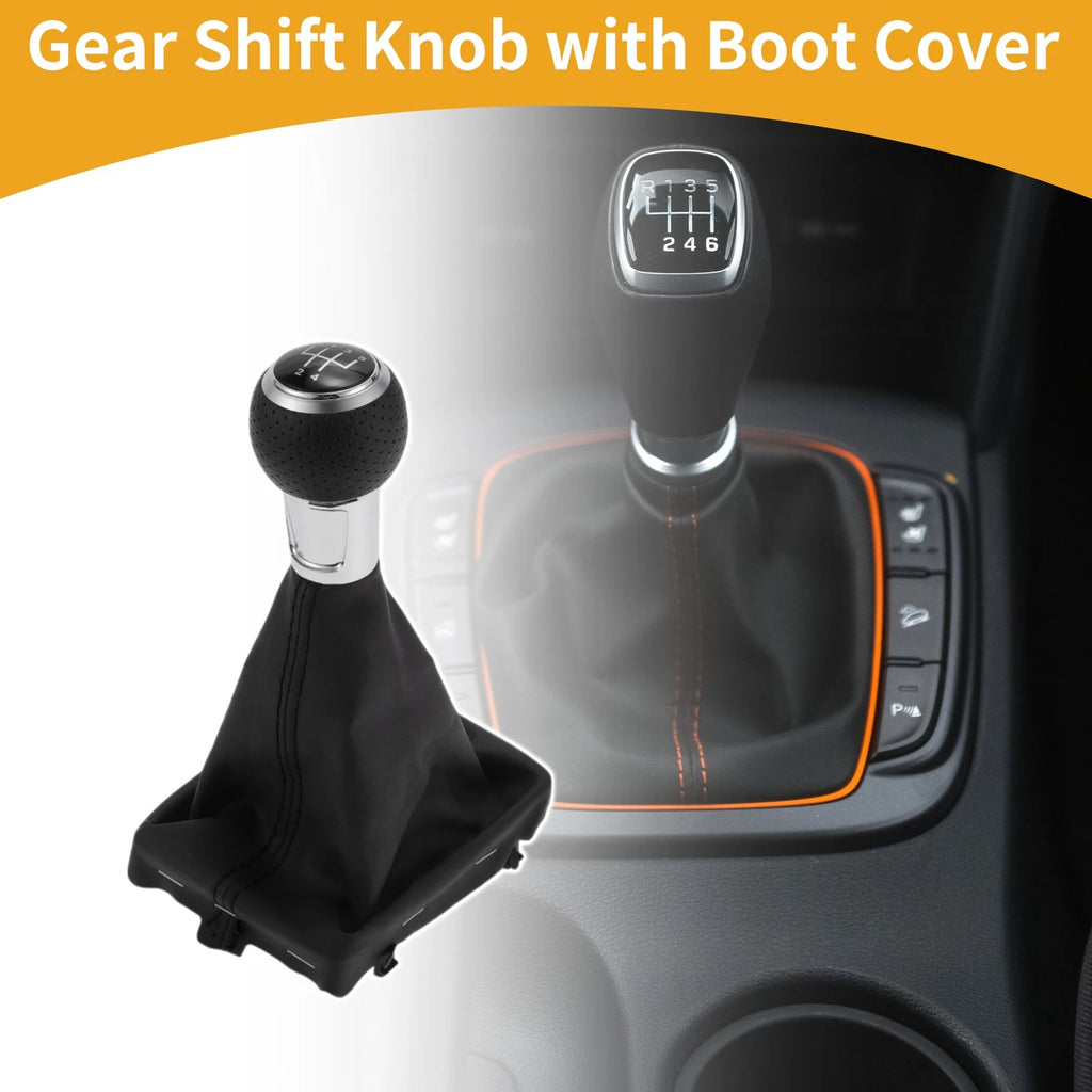 Shift Knob with Boot Cover Replacement for Audi A3 (2008–2013)