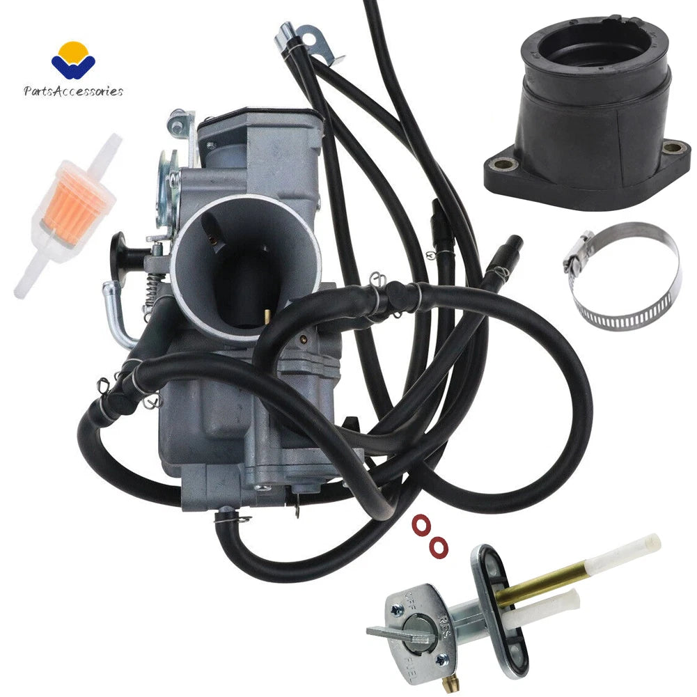 Carburetor, Intake Manifold, Fuel Petcock for Yamaha TTR250 (1999–2006)