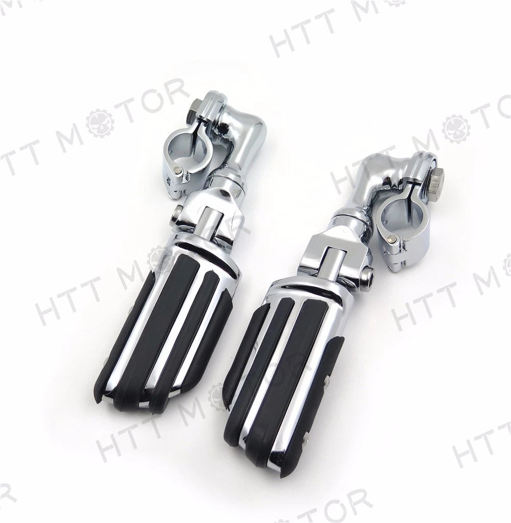 Adjustable Foot Pegs 1" 25mm for Triumph Rocket (Chrome)