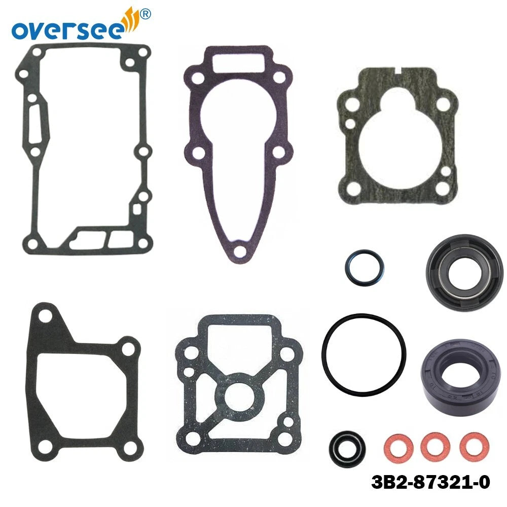 Lower Unit Gasket Set for Tohatsu Mercury Nissan 2T 6-9.9HP (3B2-87321-1, 3B2-61)