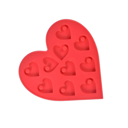 Heart Shaped Silicone Mold for Earrings (Epoxy Resin)
