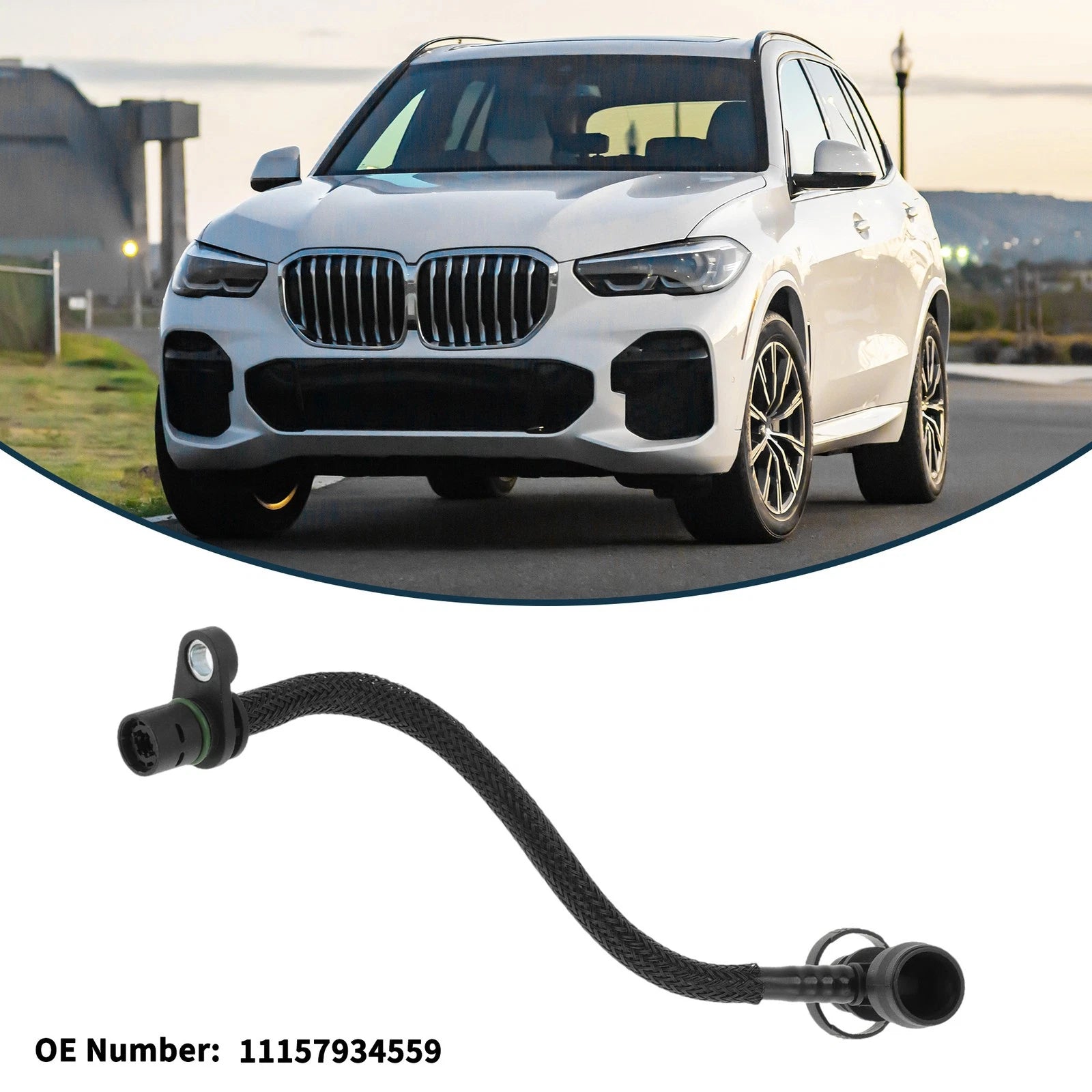 Radiator Hose Rubber Coolant Pipe for BMW X5 (2019–2022)