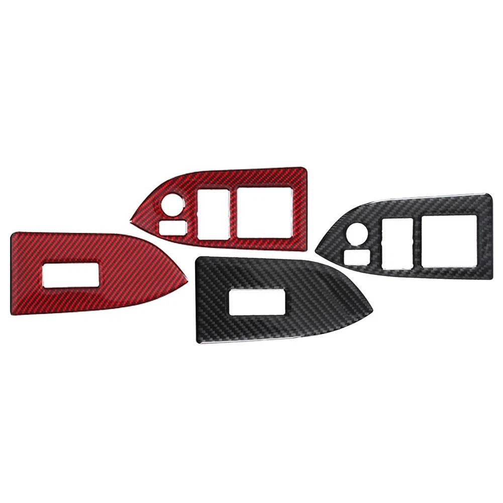 Carbon Fiber Interior Window Switch Button Trim for Subaru BRZ Toyota 86 (RHD)