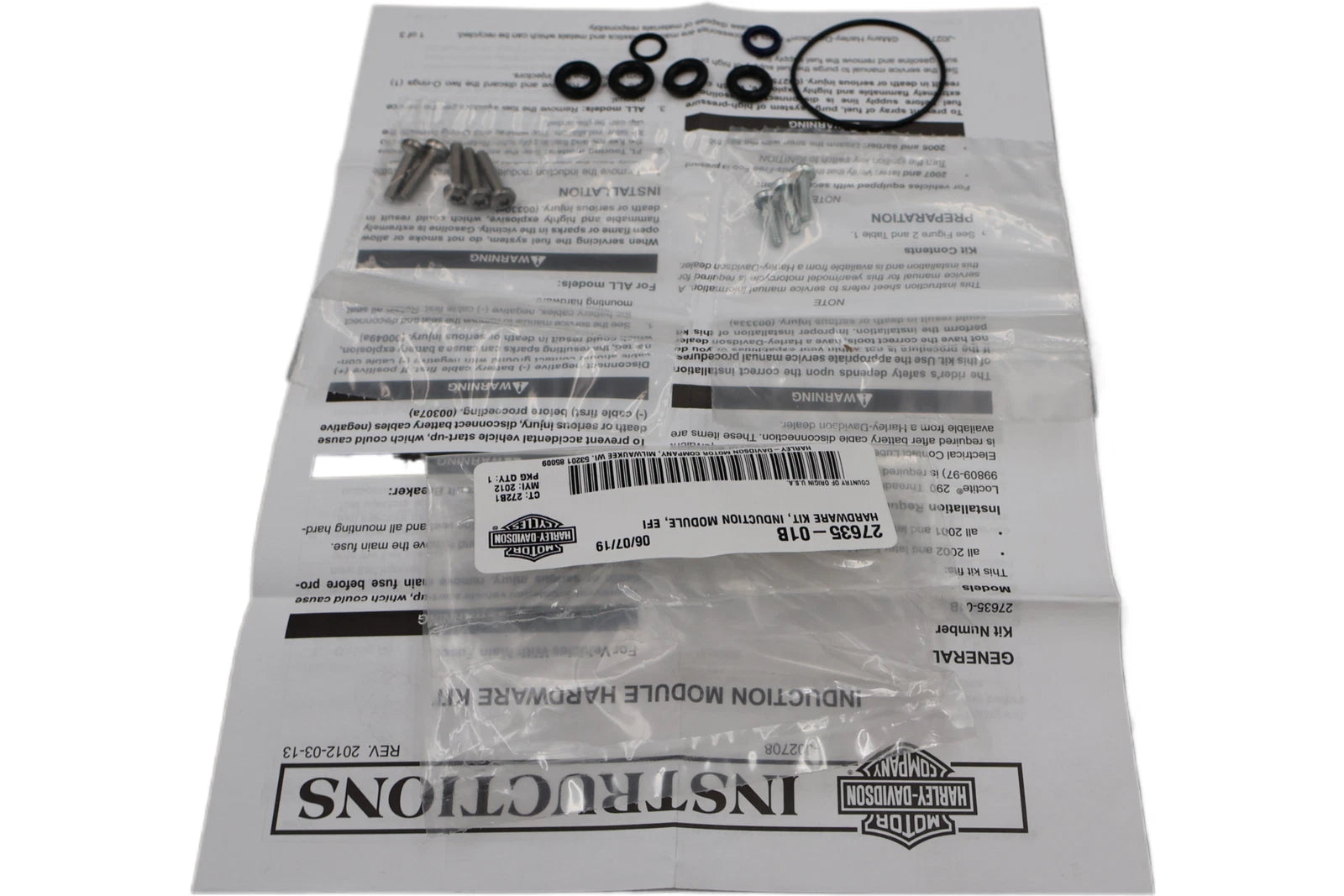 Induction Module Hardware Kit for Harley-Davidson (2001–2005) 27635-01B