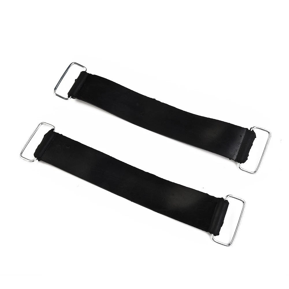 2X Battery Fixed Holder Rubber Strap Band for Motorcycle ATV