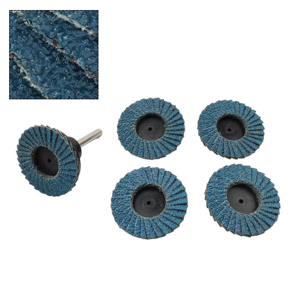 50mm R Type Flap Sanding Disc Set of 4 (40/60/80/120 Grit)