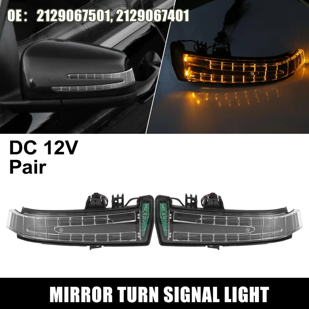 Side Mirror Turn Signal Indicator Light Replacement for Mercedes C W204 (2008–2016)