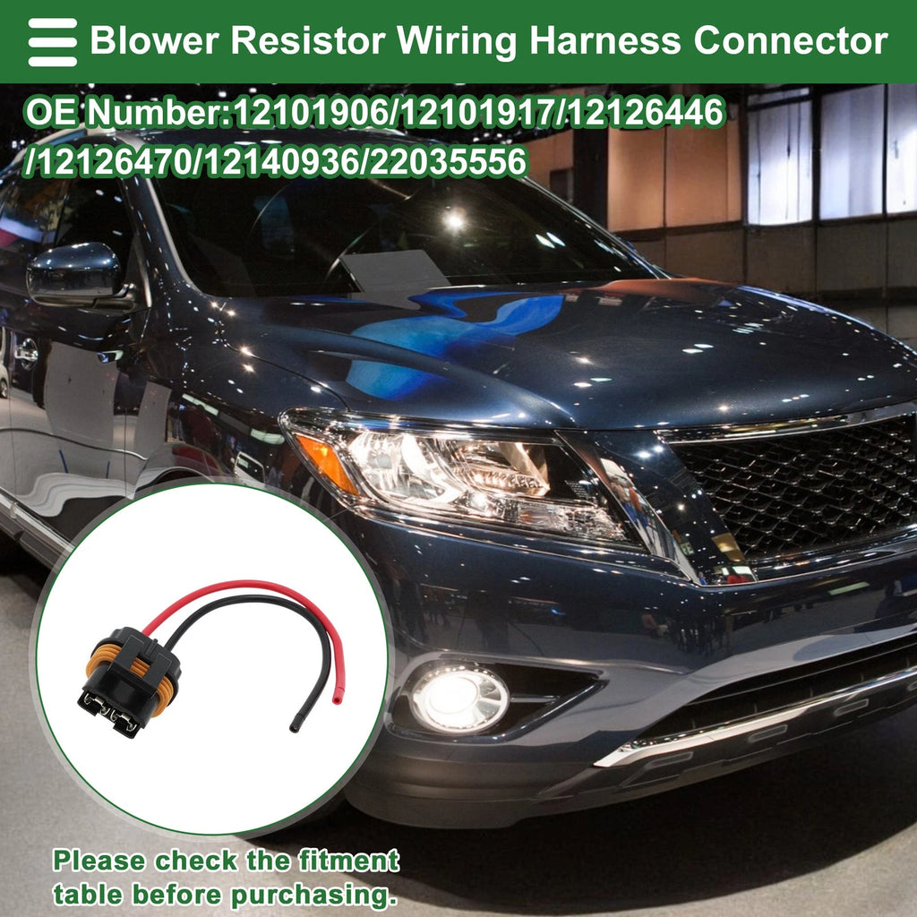 Blower Resistor Wiring Harness Connector for Buick Roadmaster (1991–1993)