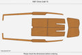 EVA Foam Faux Teak Deck Flooring Mats for Chris Craft 15 (1967)
