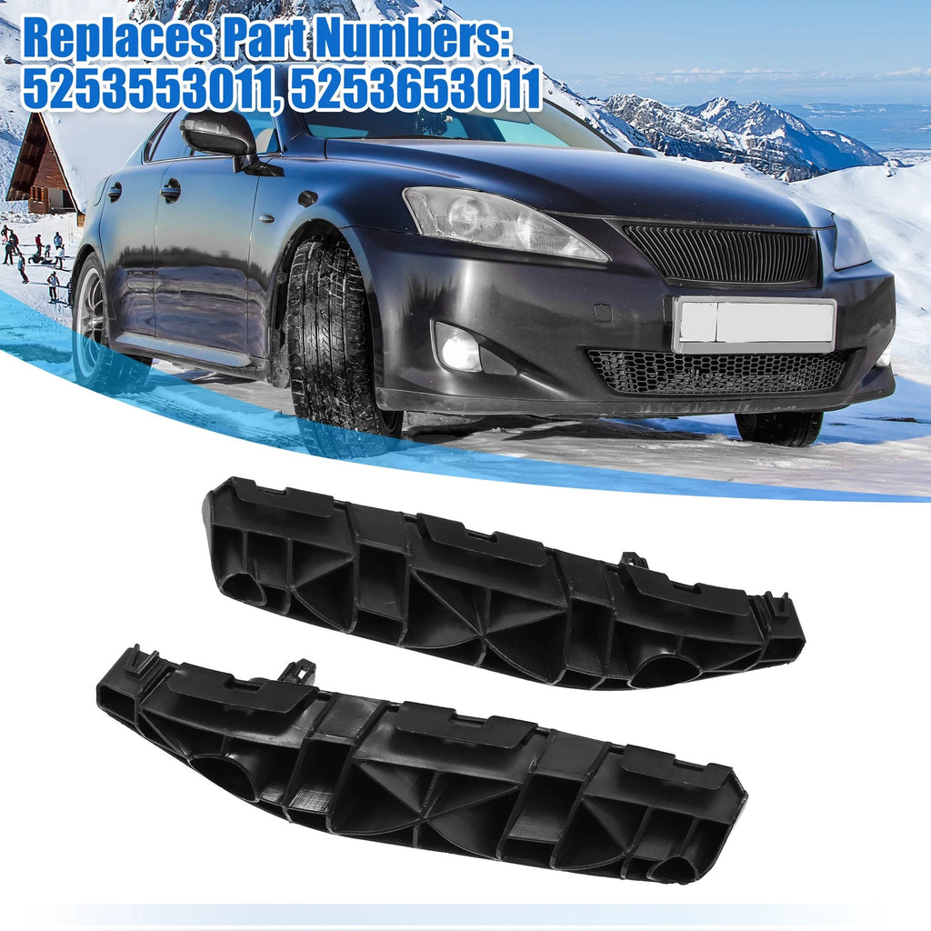 Front Bumper Mounting Support Bracket Pair for Lexus IS250 (2006–2015)