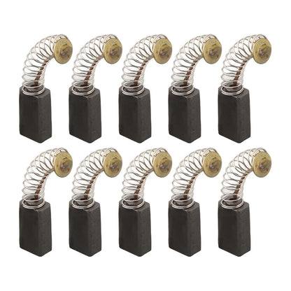10pcs Carbon Brushes for Electric Motors - Black with Gold