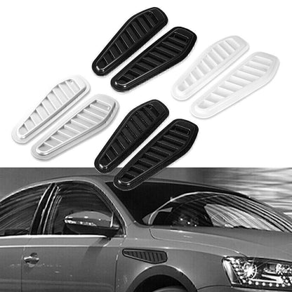 2pcs Universal Car Decorative Air Flow Intake Hood Scoop Vent Bonnet Cover RH LH