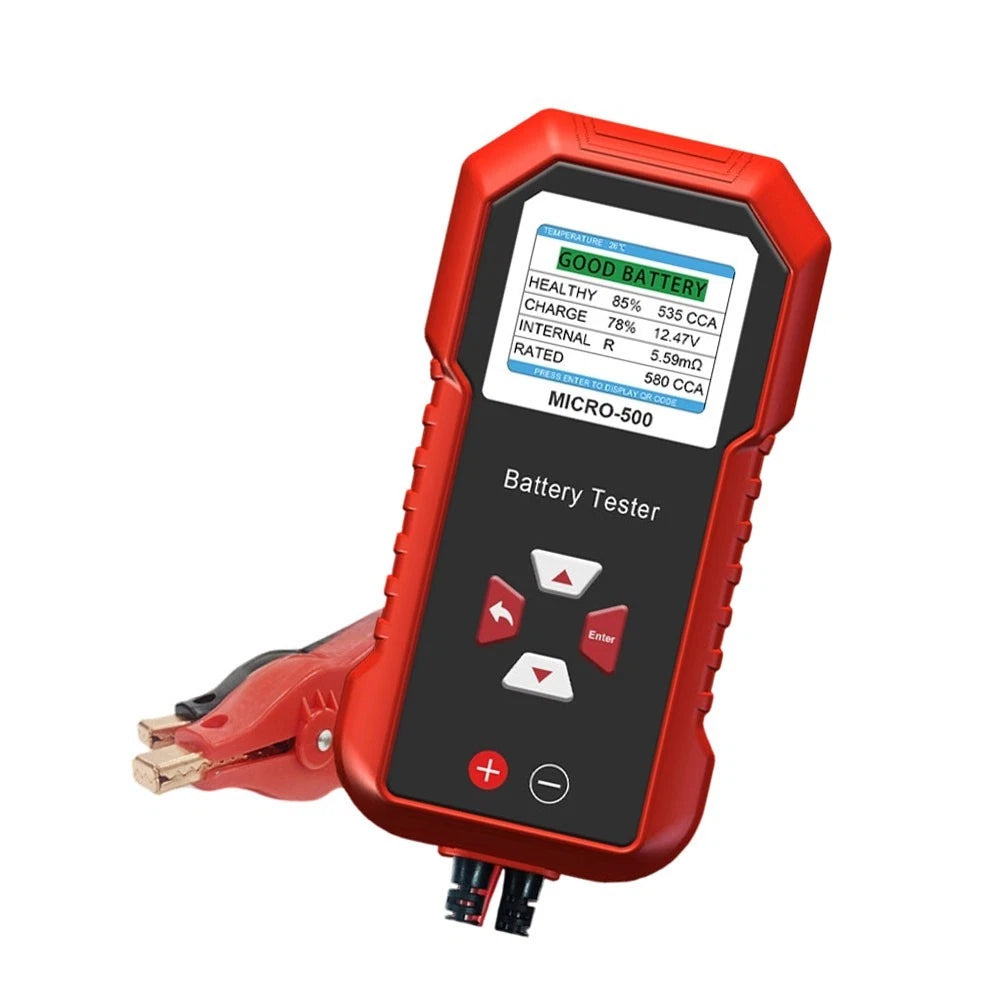 12V Battery Health Tester for Car Motorcycle Start Stop Vehicles