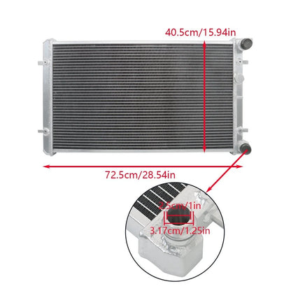 Aluminum Dual Core Cooling Radiator for VW Golf Jetta MK4 (1999–2006) 1J0121253AD