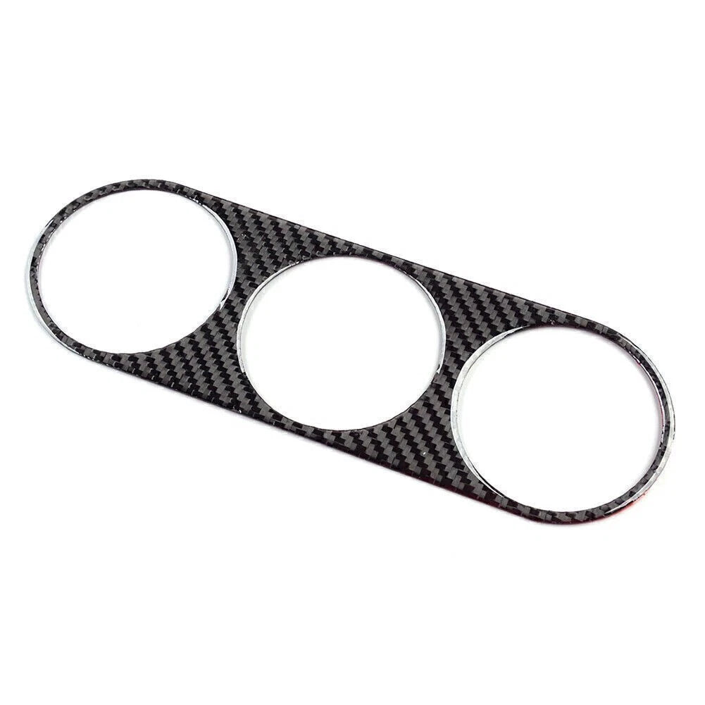 Black Carbon Fiber Air Conditioning Switch Panel Trim for Dodge Challenger (2008–2014)