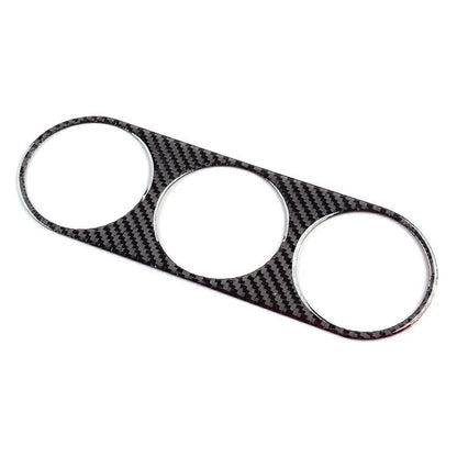 Black Carbon Fiber Air Conditioning Switch Panel Trim for Dodge Challenger (2008–2014)