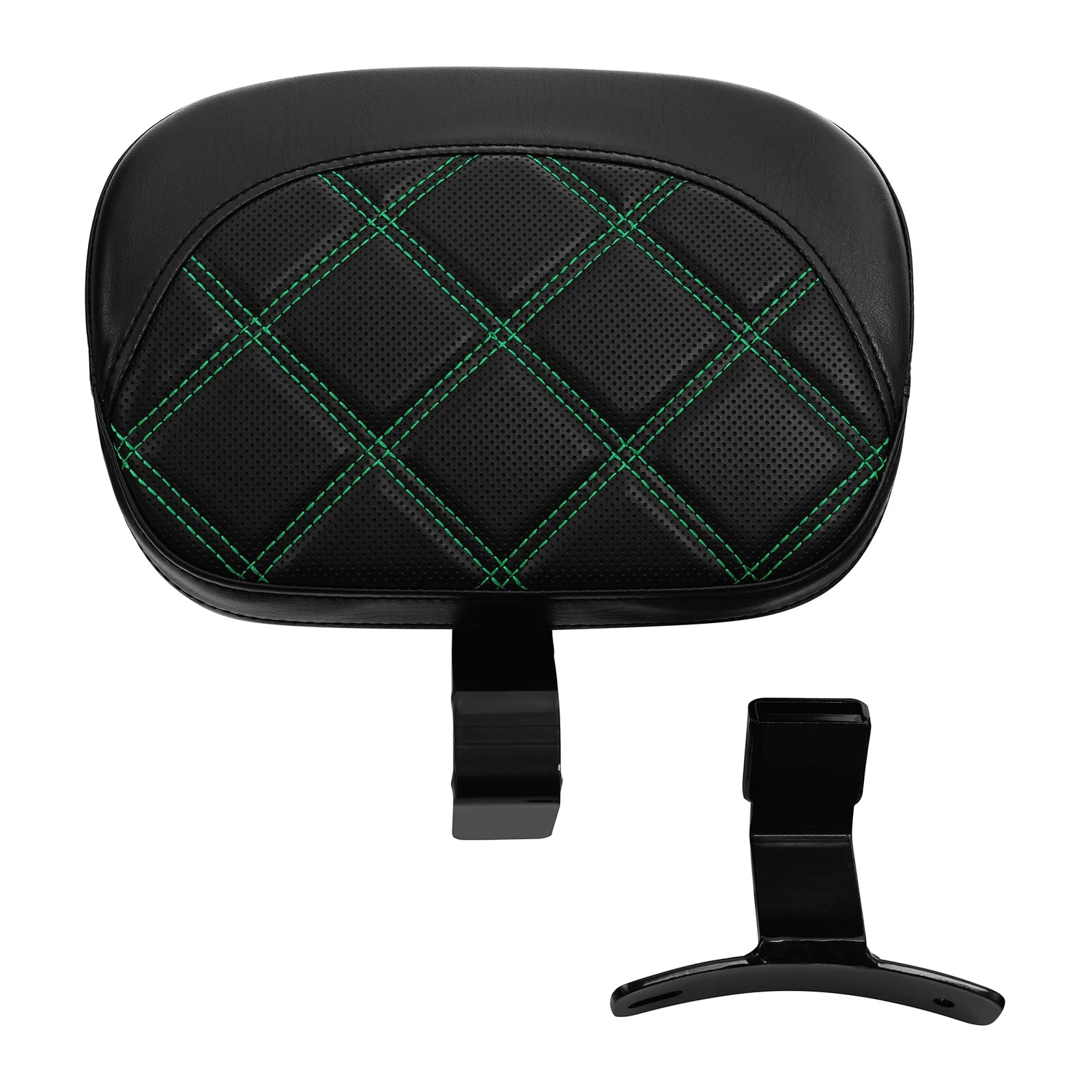 Driver Backrest Pad for Harley Electra Road Glide (2009–2023) - Green Stitching