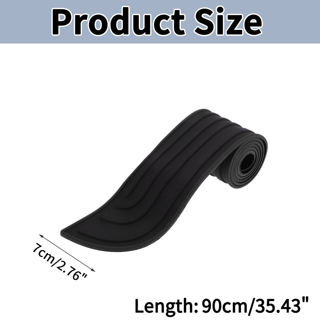 Rear Bumper Edge Guards for - 90cm Black 1 pc