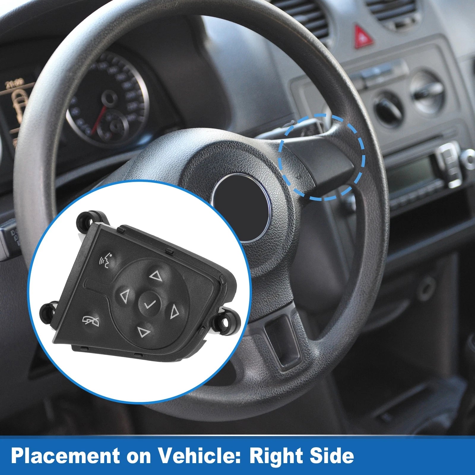 Steering Wheel Audio Phone Control Switch Replacement for Silverado Sierra (2019–2023)