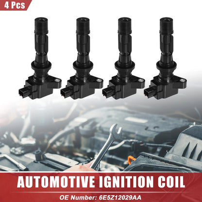 Set of 4 Ignition Coils for Ford Fusion (2006–2009) No. 6E5Z12029AA