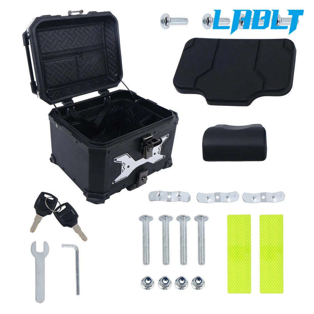 Top Case Tail Box with Backrest for Motorcycle (LABLT 45L)