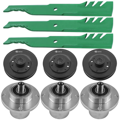 Deck Spindle with Pulley and Blade for Bad Boy Stand On 36 (2016–2017)