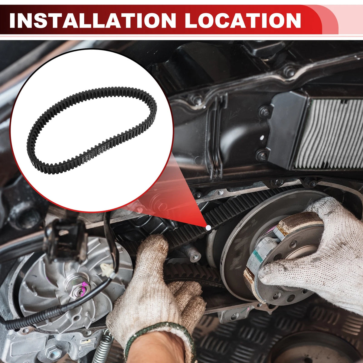 Drive Belt for Kawasaki Teryx4 S LE CAMO (2016–2025) 590110043 Rubber