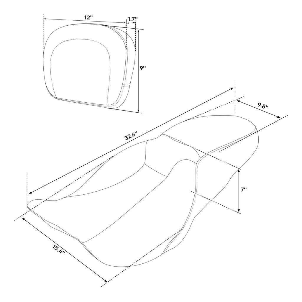 Seat Backrest for Harley Street Glide (2009–2023)