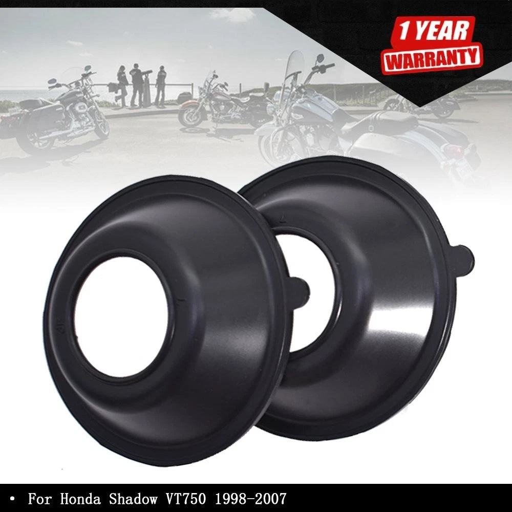2X Carburetor Slide Diaphragms for Honda Shadow VT750 (2000–2007)