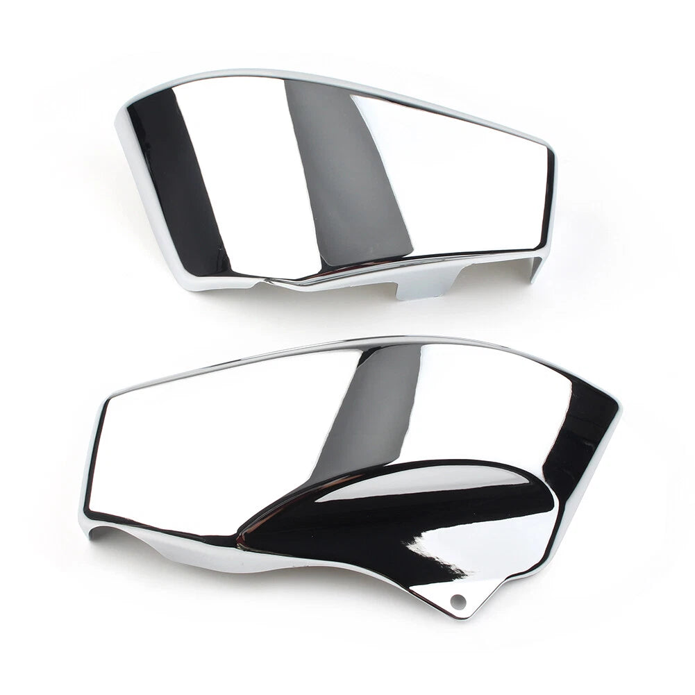 Set of 2 Motor Side Battery Covers for Honda VTX1800 R/S/N/F/T (2002–2008) Chrome