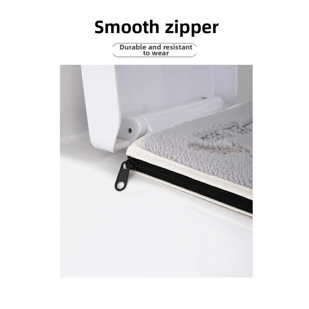 Soft Plush Thickened Toilet Seat Cover U Shaped Standard Fit