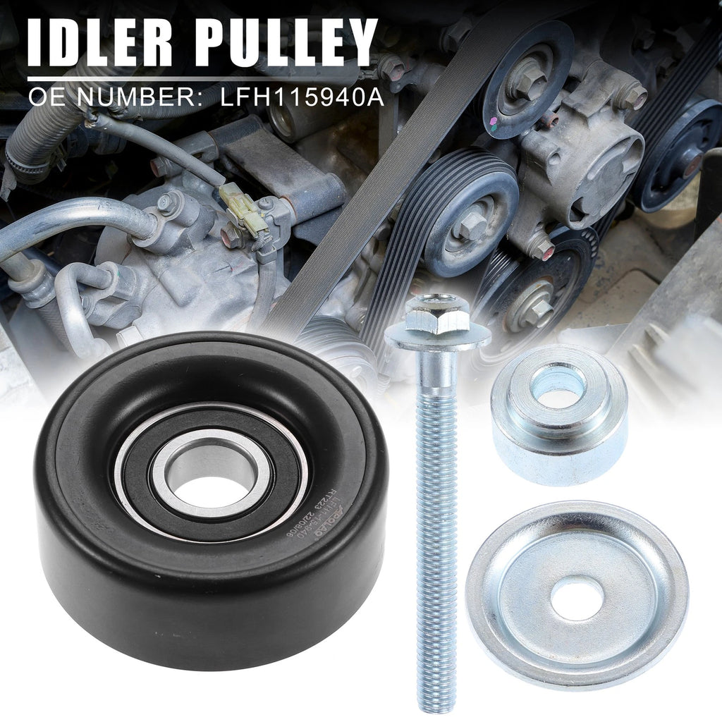 Drive Belt Idler Pulley Replacement for Mazda 3 2.3L (2007–2013)