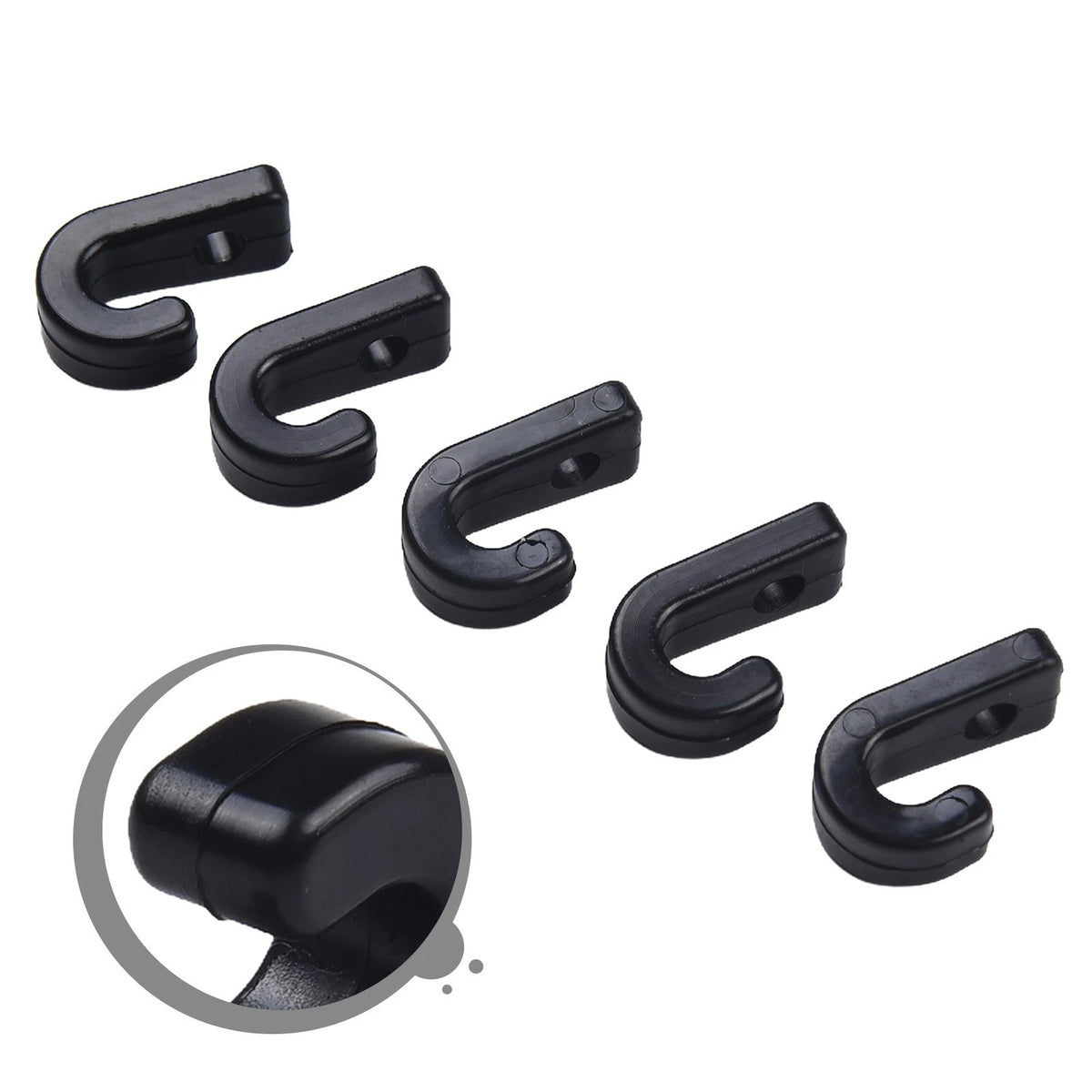 10Pcs Hooks for Kayaks and Canoes - Rugged Nylon Material