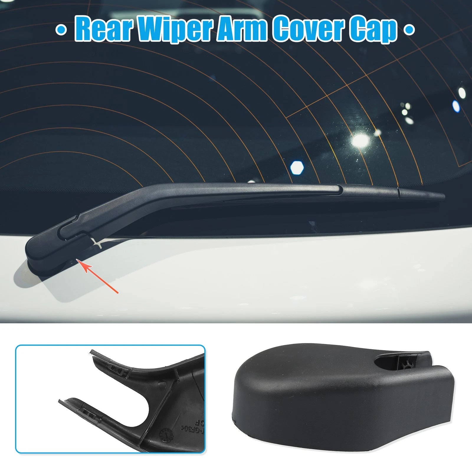 Rear Windshield Wiper Arm Nut Cover Cap for Ford Focus MK2 (2004–2011)
