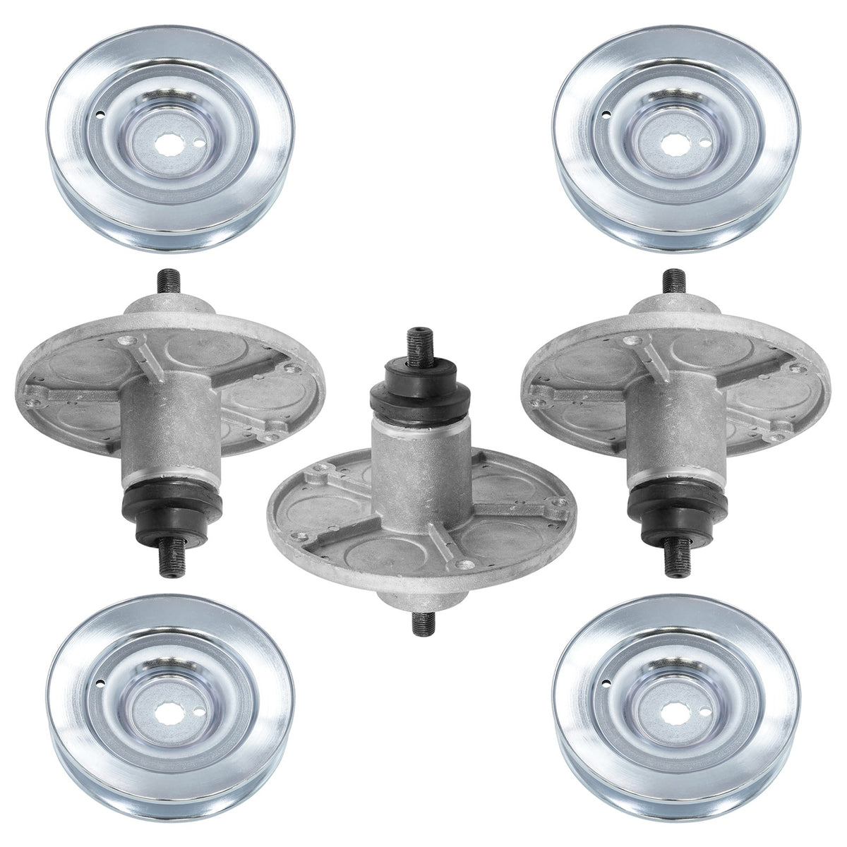 Deck Spindles with Pulley for Briggs and Stratton 46 Inch Tractor (2005–2005)