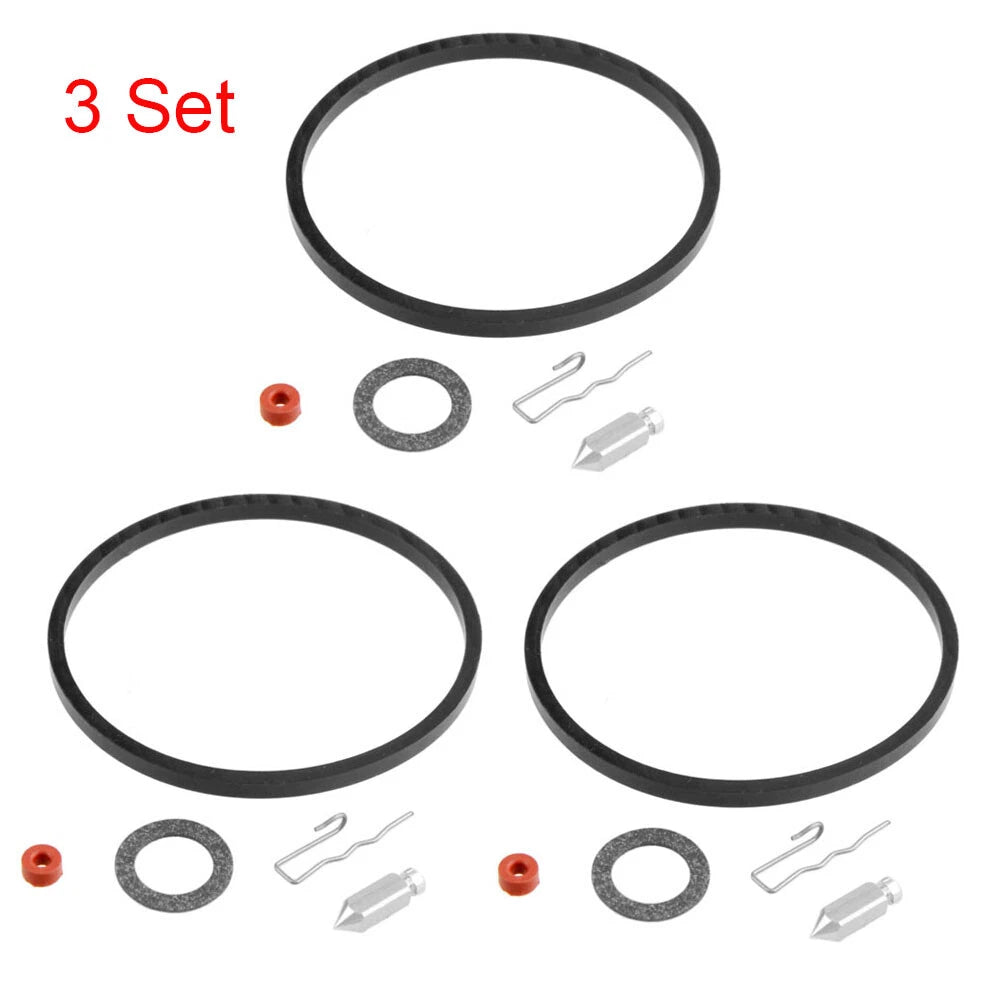Set of 3 Carburetor Needle Seat Kit for Tecumseh 631021 631021A 621021B