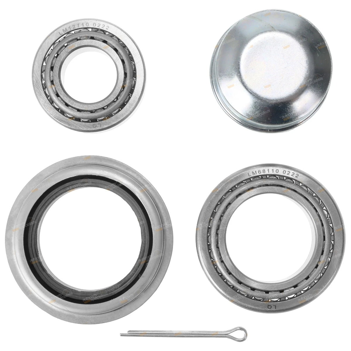 Marine Trailer Wheel Bearing Kit for Ford Type Axles (45mm Square Axle)