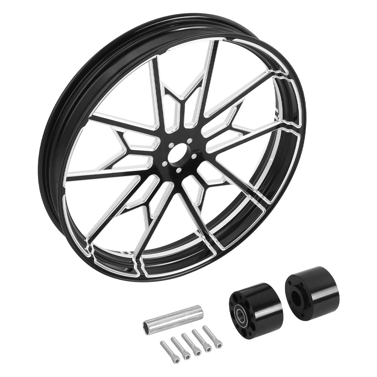 23" Front Wheel Rim & Dual Disc Hub for Harley Touring Road Glide (1997–2021)