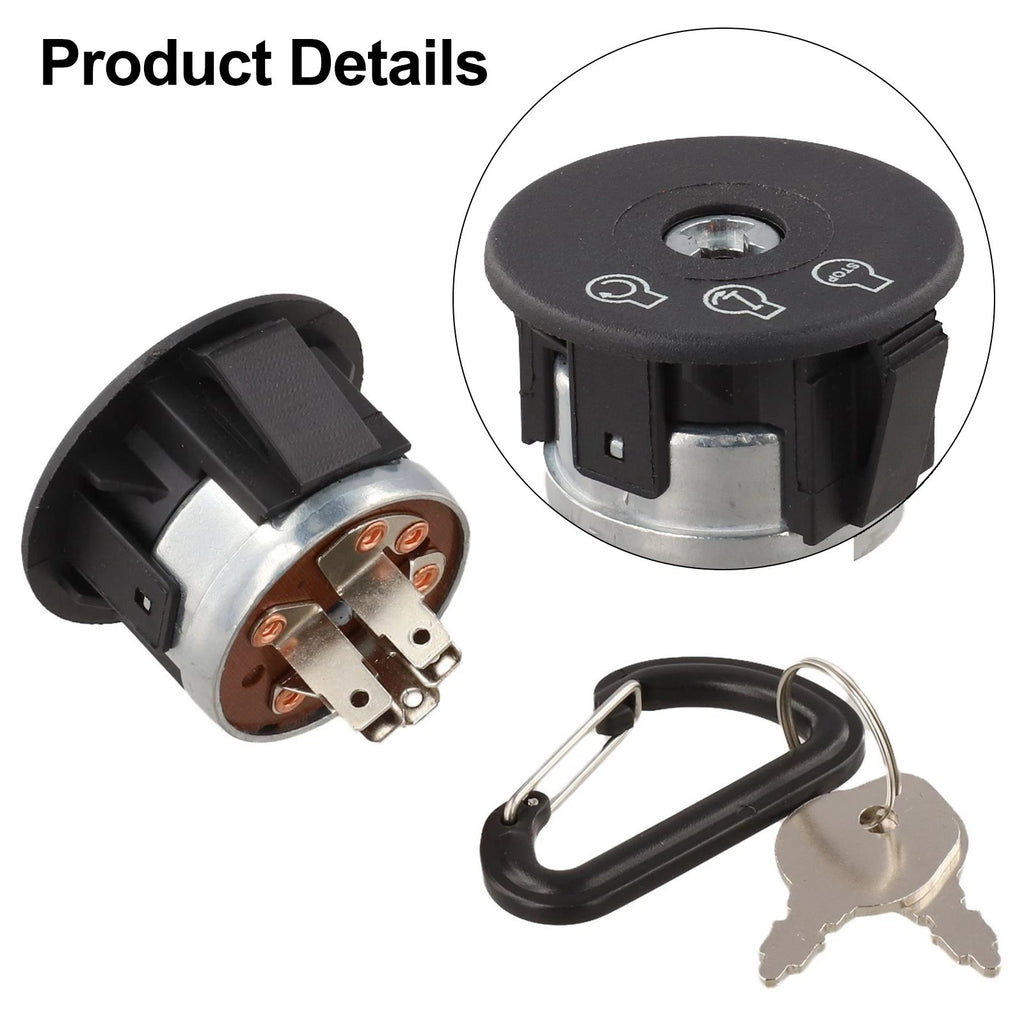 Replacement Starter Ignition Switch for SCAG Models (with 2 Keys)