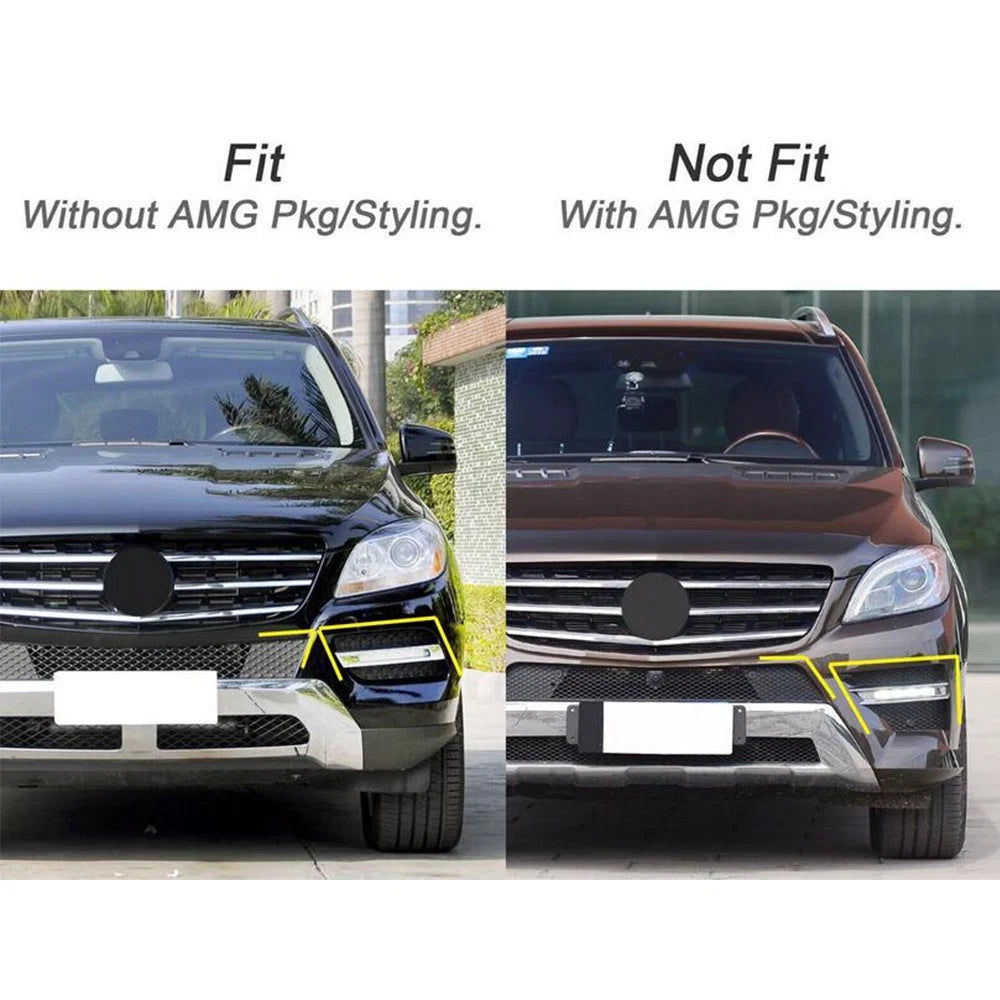 Left Fog Light Cover for Mercedes ML-Class (2012–2015) #1668850774